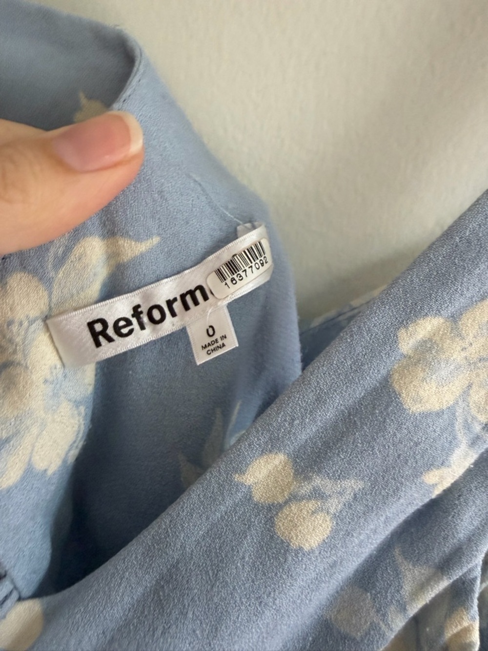 Reformation Light Blue Floral Maxi Dress - Picture 3 of 6